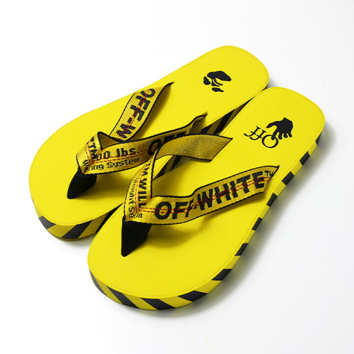 楽天市場】Off-White オフホワイト INDUSTRIAL BELT FLIP FLOP ビーチ 