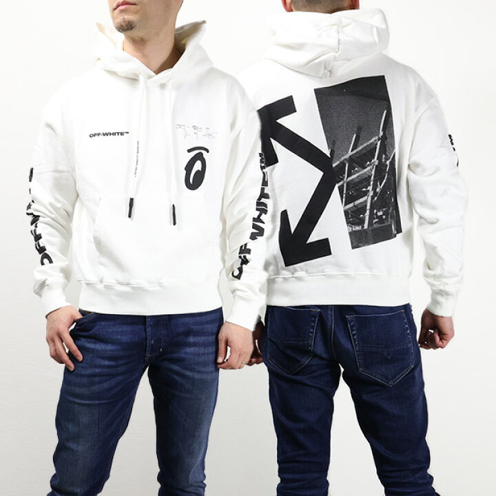 楽天市場】Off-White オフホワイト ABSTRACT SPLIT ARROWS SLIM HOODIE 
