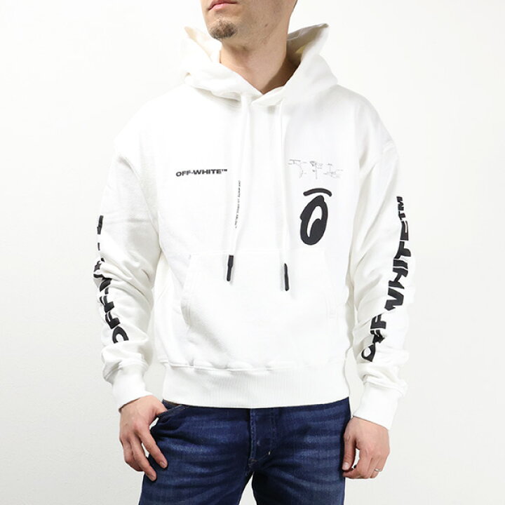 楽天市場】Off-White オフホワイト ABSTRACT SPLIT ARROWS SLIM HOODIE 