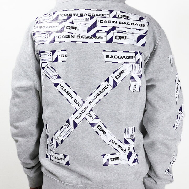 楽天市場】Off-White オフホワイト AIRPORT TAPE SLIM ZIP HOODIE 