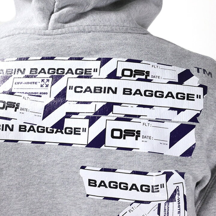 楽天市場】Off-White オフホワイト AIRPORT TAPE SLIM ZIP HOODIE 
