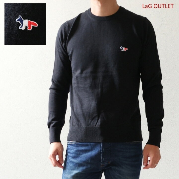 楽天市場】Maison Kitsune メゾンキツネ Tricolor Fox Patch Crewneck 