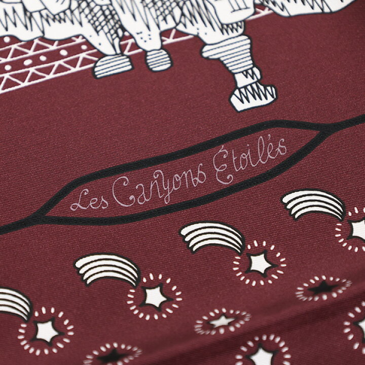 楽天市場】HERMES エルメス Les Canyons Etoiles Scarf 55 カレ55  