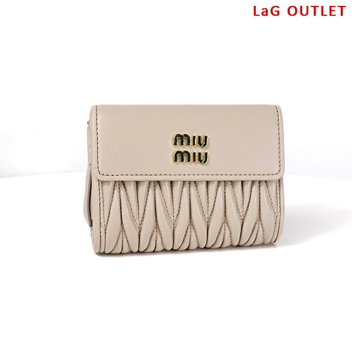 楽天市場】【LaGアウトレット】miumiu ミュウミュウ 二つ折り財布  