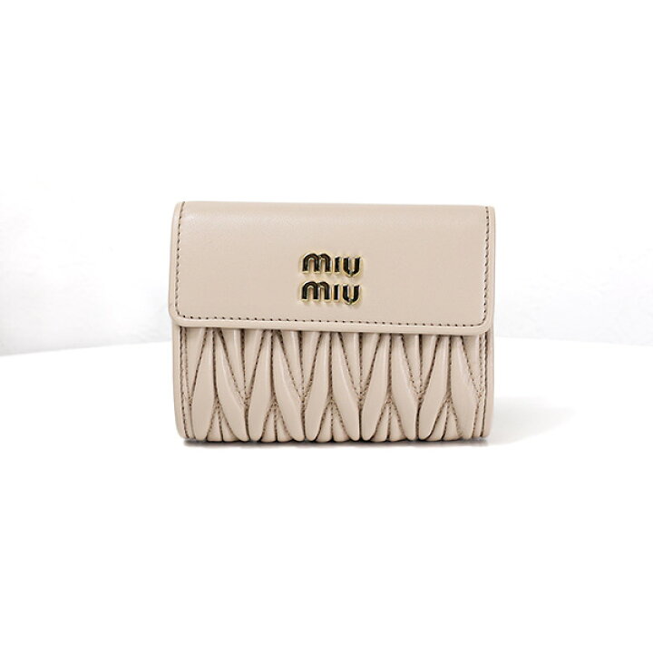 楽天市場】【LaGアウトレット】miumiu ミュウミュウ 二つ折り財布 