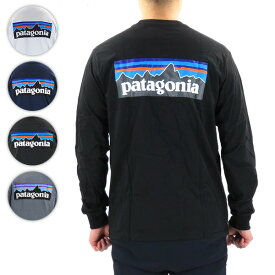 【5/18限定！当選確率1/2 最大100％バック】patagonia パタゴニア ロンT M’s Long Sleeved P 6 Logo Responsibili Tee メンズ 長袖 Tシャツ ロングTシャツ P-6 Logo Responsibili-Tee P-6ロゴ レスポンシビリティー バックプリント 38518