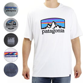 【ネコポス配送:1点迄】Patagonia パタゴニア MS CAP COOL DAILY GRAPHIC SHIRT 45235 キャプリーン クール デイリー グラフィック シャツ ロゴ Tシャツ 半袖 50+ メンズ 野外フェス 海 山 キャンプ