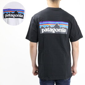 【ネコポス配送:1枚迄】Patagonia パタゴニア ポケT Ms P-6 Logo Pocket Responsibili-Tee Tシャツ 半袖 クルーネック ロゴ 胸ポケット シンプル コットン メンズ 39178 野外フェス 海 山 キャンプ