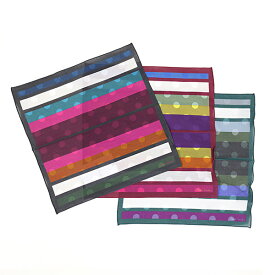 Paul Smith ポールスミス ポケットチーフ Cotton Handkerchief M1A 160B K082 メンズ コットン ハンカチーフ マルチストライプ ドット ロゴ LaG Onlinestore