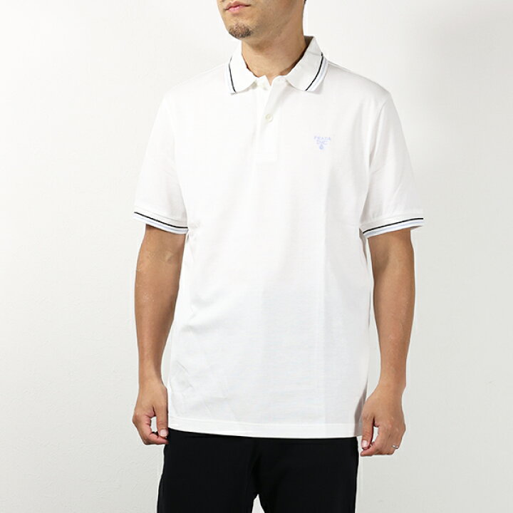 楽天市場】PRADA プラダ Cotton Polo Shirts ポロシャツ Tシャツ 半袖  