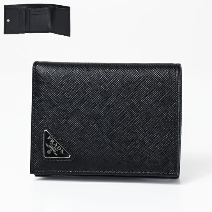 楽天市場】PRADA プラダ Tri-Fold Wallet 三つ折り財布 ミニ財布 小銭  