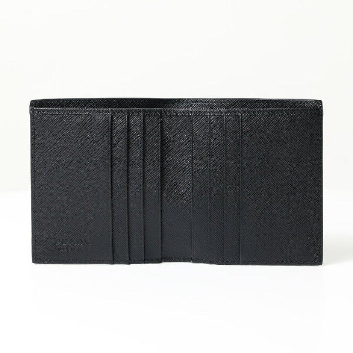 楽天市場】PRADA プラダ Saffiano Leather Bi-Fold Wallet 二 