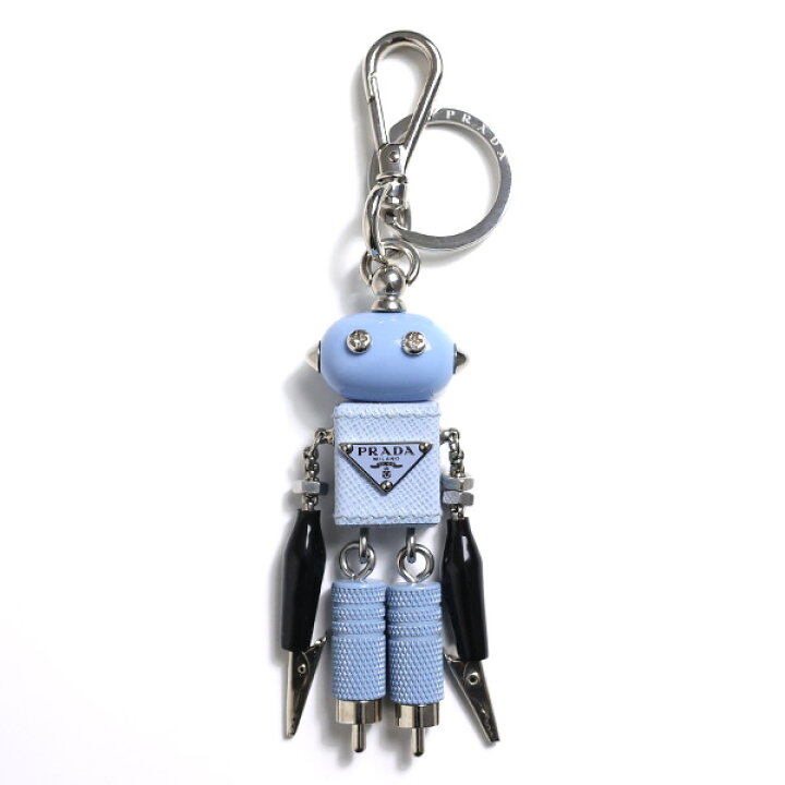 楽天市場】PRADA プラダ Saffiano Leather Robot Keychain Trick キー  
