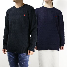 4/30迄！Instagramフォロワーさん限定クーポン発行中！POLO RALPH LAUREN ポロラルフローレン Long Sleeve Cotton Cable Knit Sweater ケーブルニット セーター クルーネック 長袖 ロゴ刺繍 キッズ 男の子 女の子 大人もOK 323 702674