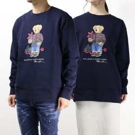 POLO RALPH LAUREN ポロラルフローレン Lightweight Magic Fleece Novelty Bear Graphic Sweatshirt スウェットシャツ トレーナー 長袖 クルーネック ポロベア テディベア 裏起毛 キッズ 大人もOK 323 919722