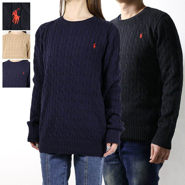 POLO RALPH LAUREN ポロラルフローレン ニット Cotton Cable Knit Crewneck Sweater 323702674 メンズ レディース セーター ケーブルニット 長袖 キッズ 大人OK ボーイズサイズ LaG Onlinestore