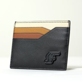 4/30迄！Instagramフォロワーさん限定クーポン発行中！Salavatore Ferragamo フェラガモ Card Case カードケース カードホルダー 名刺入れ パスケース レザー メンズ 660393 0741484