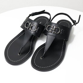 Salvatore Ferragamo サルヴァトーレフェラガモ Tongs Sandals トング サンダル 靴 オープントゥ ローヒール バックストラップ ガンチーニ レザー 本革 レディース 733436