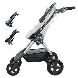 STOKKE ストッケ Scoot Chassis ベビーカー本体 スクートカシス [ベビーカー ストローラー]※キャノピー別売り【返品交換不可】【同梱不可】