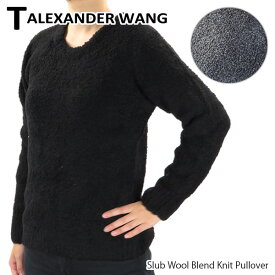 T by Alexander Wang ティーバイアレキサンダーワン Slub Wool Blend Knit Pullover ［402319F13］