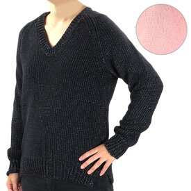 T by Alexander Wang ティーバイアレキサンダーワン Chainette Cotton Poly U Neck Pullover ［402316R14］［レディース・トップス・ニット・Uネック]