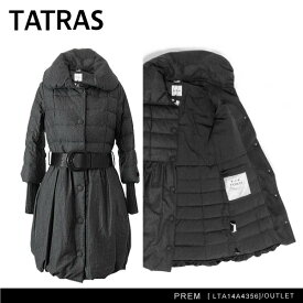 【予約】【アウトレット】【訳あり：ベルト無し】TATRAS タトラス PREM［LTA14A4356］[レディース・ダウン・フーディー・ロング]【返品交換不可】《ご注文後3日前後発送予定》