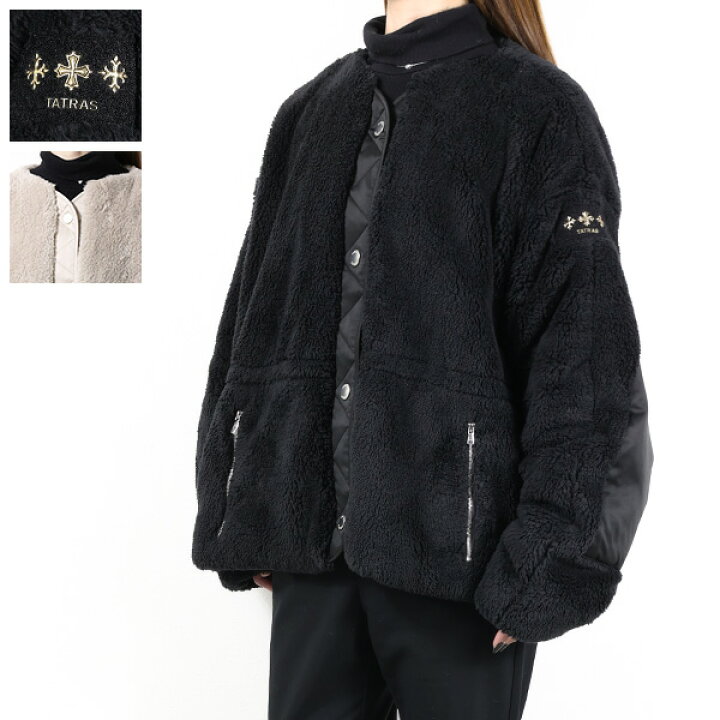 楽天市場】TATRAS タトラス ボアブルゾン ANNABELLA Boa Blouson 