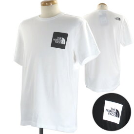 【3月31迄！タイムセール価格！】【送料無料 ネコポス1点まで】THE NORTH FACE ノースフェイス M SS FINE TEE NF00CEQ5 TNF WHITE/TNF BLACK LA91 ファイン ティー 半袖 Tシャツ クルーネック ロゴ メンズ レディース ユニセックス