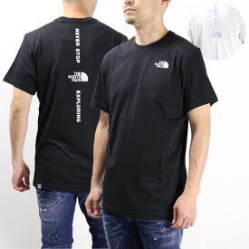 THE NORTH FACE ザノースフェイス VERTICAL NSE TEE Tシャツ 半袖 クルーネック ロゴ コットン メンズ NF0A4CAX