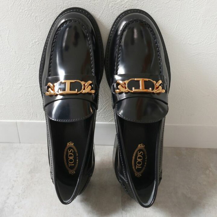 楽天市場】TODS トッズ T Chain Leather Loafers レザー ローファー 