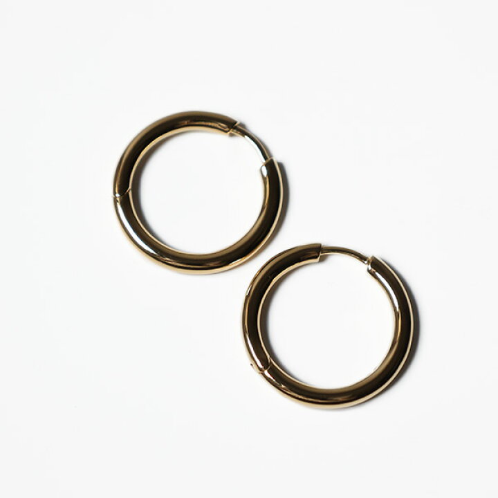 楽天市場】TOM WOOD トムウッド Classic Hoops Medium Earrings Gold 