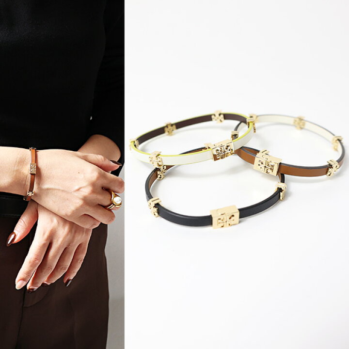 楽天市場】Tory Burch トリーバーチ ELEANOR LEATHER BRACELET 