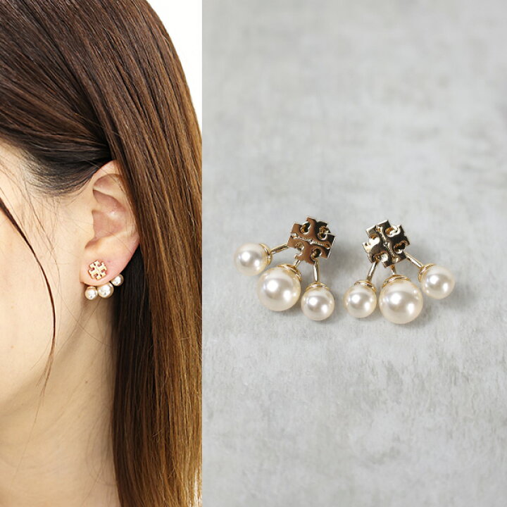 楽天市場】Tory Burch トリーバーチ KIRA PEARL FRONT BACK EARRING 