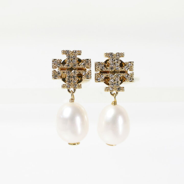 楽天市場】Tory Burch トリーバーチ KIRA PAVE PEARL DROP EARRING 
