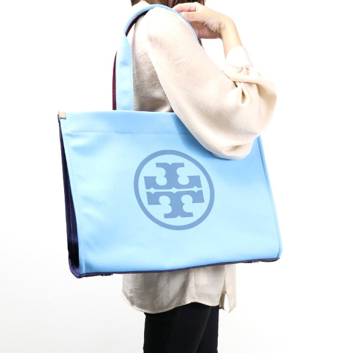 楽天市場】TORY BURCH トリーバーチ ELLA Color-Block Canvas Tote Bag  