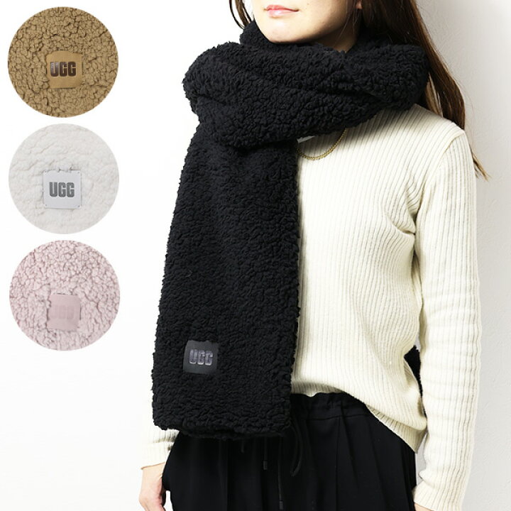 楽天市場】UGG アグ W SHERPA OVERSIZED SCARF シェルパ オーバー  