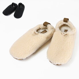 4/30迄！Instagramフォロワーさん限定クーポン発行中！UGG アグ 外履きOK PLUSHY SLIPPERプラシィスリッパ スリッポン スリッパ 靴 サスティナブル ロゴ カジュアル レディース 1143952 シェルパ テディもこもこ