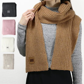 4/30迄！Instagramフォロワーさん限定クーポン発行中！UGG アグ W CHUNKY RIB KNIT SCARF チャンキーリブニットスカーフ マフラー ニット 防寒 レディース 20166