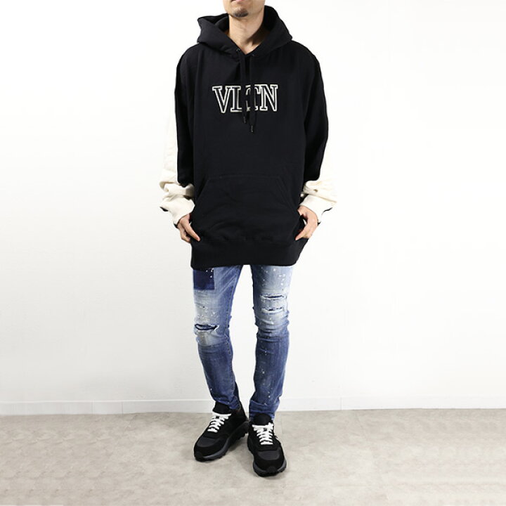 楽天市場】VALENTINO ヴァレンティノ Logo Hoodie プルオーバー 