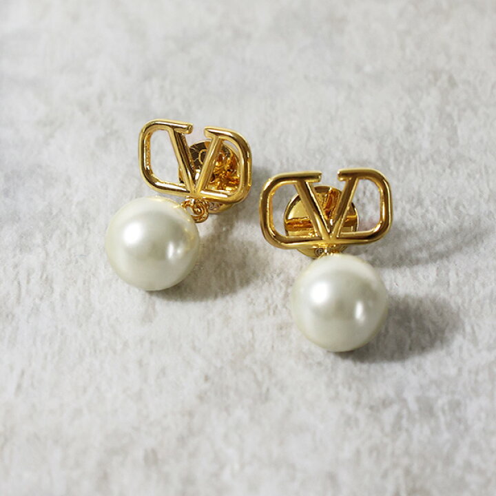 楽天市場】VALENTINO ヴァレンティノ Vlog pearl earrings ピアス 