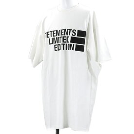 【5/31迄！SNSフォロワーさん限定 5％OFFクーポン発行中】VETEMENTS ヴェトモン Big Logo Limited Edition T Shirt ビッグロゴ リミテッド エディション カットソー Tシャツ 半袖 メンズ UE51TR810W