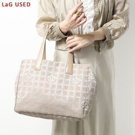 【中古品】CHANEL シャネル トートバッグ CC Travel Line Tote Bag トラベルライン 15991 レディース 鞄 肩掛け A4対応 通勤 通学 ナイロン レザー LaG Olinestore