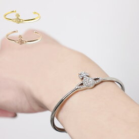 【5/31迄！SNSフォロワーさん限定 5％OFFクーポン発行中】Vivienne Westwood ヴィヴィアンウエストウッド Grace Bas Relief Open Bangle バングル ブレスレット アクセサリー オーブ ストーン レディース 61010007 02P116