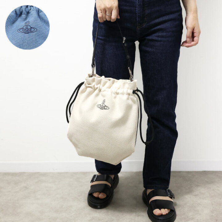 楽天市場】Vivienne Westwood ヴィヴィアン CANVAS DRAWSTRING POUCH  