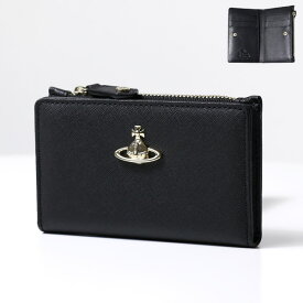 【5/31迄！SNSフォロワーさん限定 5％OFFクーポン発行中】Vivienne Westwood ヴィヴィアンウエストウッド Victoria Slim Flap Card Holder コインケース カードケース ミニ財布 小銭入れあり ユニセックス 51110038 40565 N405