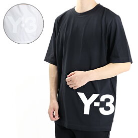 【3月31迄！タイムセール価格！】Y-3 ワイスリー M CH1 SHORT SLEEVE LARGE LOGO TEE Tシャツ クルーネック 半袖 ロゴ コットン100％ スポーティ メンズ HG6094 HG6093