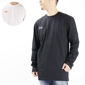 【3月31迄！タイムセール価格！】Y-3 ワイスリー GRAPHIC LONG SLEEVE TEE Tシャツ 長袖 ロンT クルーネック コットン ロゴ シンプル スポーティ メンズ HT4733 HT4734