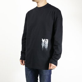 Y-3 ワイスリー GRAPHIC LONG SLEEVE LONG-SLEEVE TOP Tシャツ 長袖 クルーネック ロゴT ロンT コットン シンプル スポーティー メンズ IZ3122