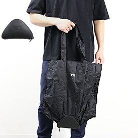 Y-3 ワイスリー PACKABLE TOTE トートバッグ ショッピングバッグ 鞄 パッカブル A4収納可能 通勤 通学 ナイロン レザー ロゴ メンズ IW9958