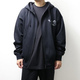 Y-3 ワイスリー LOGO ZIP HODDIE パーカー ジップアップ スウェット 長袖 裏起毛 オーバーサイズ ロゴ コットン メンズ JE9278 LaG Onlinestore